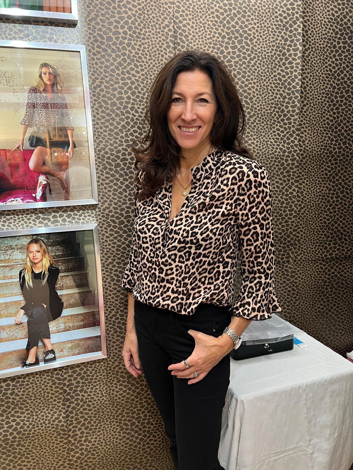 Bardot Womens Silk Shirt - Leopard Print