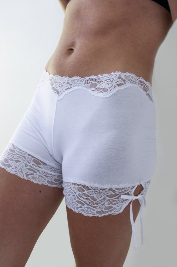 Women's Cotton Boxer White